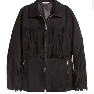 H&M Fringe Suede Jacket